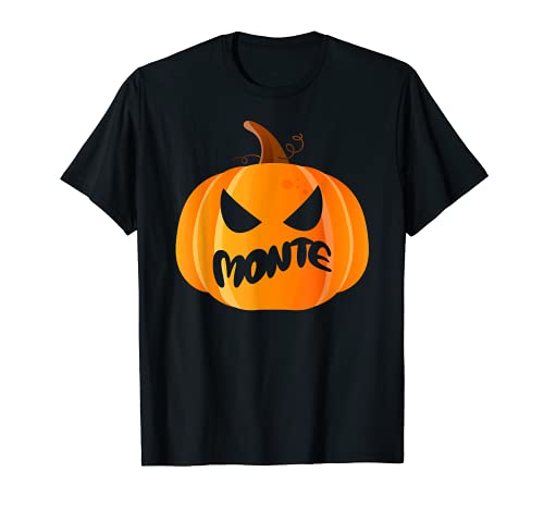 Monte Nombre Calabaza Personalizada Halloween Camiseta