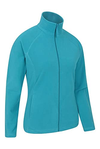 Mountain Warehouse Jersey Polar Raso para Mujer - Suéter Ligero - Secado rápido - Sudadera cálida y Suave - Ideal para Viajar y pasear, Invierno Verde Agua 42