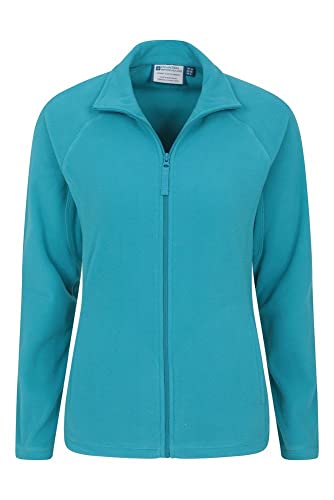 Mountain Warehouse Jersey Polar Raso para Mujer - Suéter Ligero - Secado rápido - Sudadera cálida y Suave - Ideal para Viajar y pasear, Invierno Verde Agua 42