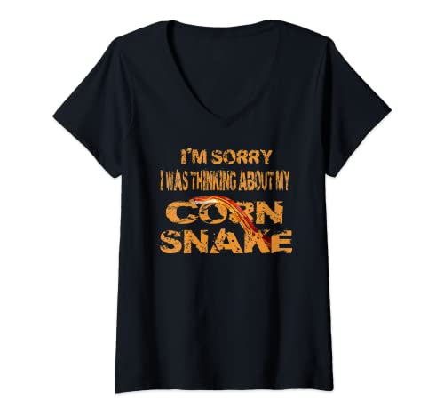 Mujer Serpiente de maíz para padres y amantes de la serpiente, serpiente, papá Camiseta Cuello V