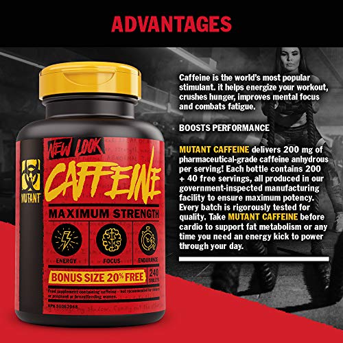 Mutant Core Series Caffeine Standard - 240 Cápsulas