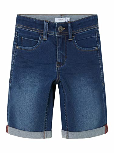 NAME IT Nkmsofus Dnmtax 2012 Long Shorts Noos Pantalones Cortos, Azul (Medium Blue Denim Medium Blue Denim), 158 para Niños