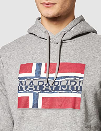 Napapjiri Bench H Sweatshirt, Medium Grey Melange, Mens