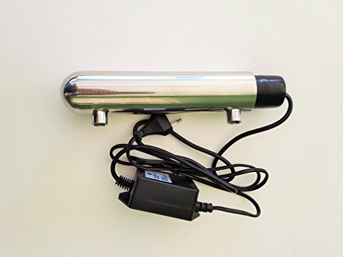 NATURE WATER PROFESSIONALS Kit de Luz Ultravioleta 6W para Desinfeccion y Esterilizacion de Osmosis Inversa - Filtro de Lampara UV