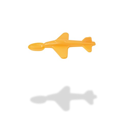 Neon Kids 160008601201086-ORANGE - Cuchara para bebé en formato de avión, color naranja