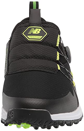 New Balance Men's Fresh Foam PaceSL BOA Golf Shoe, Black/Lime, 13