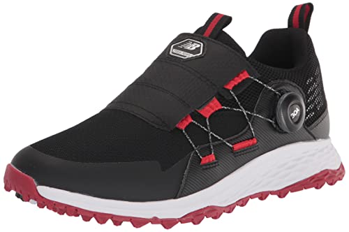 New Balance Zapatos de golf Fresh Foam Pacesl Boa para hombre, Negro/Rojo, 47.5 EU