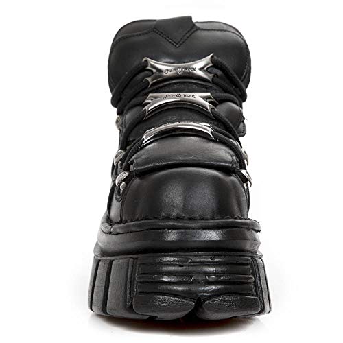 New Rock M.106-S29, Zapatos de Cordones Brogue Unisex Adulto, Negro (Negro 001), 39 EU