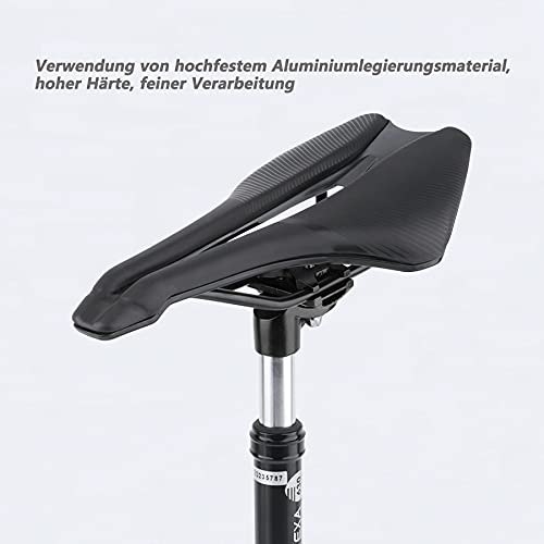 Newgoal Tija de sillín de Amortiguador de Resorte de Bicicleta de 27,2 mm / 31,6 mm de diámetro, Utilizada para Tubo de Asiento de Amortiguador de Bicicleta (Negro 30,8)