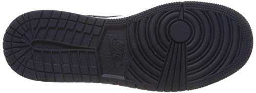Nike Air Jordan 1 Mid (GS), Zapatos de Baloncesto Hombre, Blanco (White/Mtlc Gold/Obsidian 174), 37.5 EU