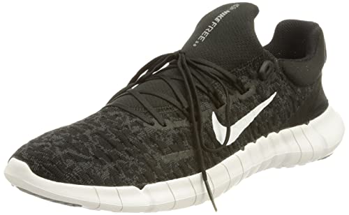 Nike Free Run 5.0 Next Nature, Zapatillas para Correr Hombre, Black/White-Dk Smoke Grey, 43 EU