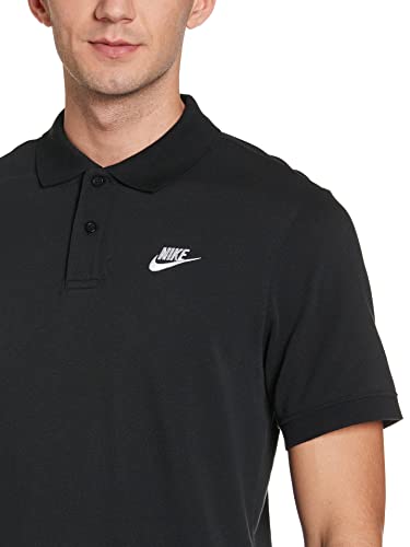NIKE M NSW CE Polo Matchup Pq Polo Shirt, Hombre, Black/White, S