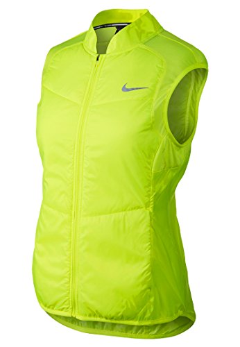 Nike - Polyfill Chaleco de running para mujer (verde) - M