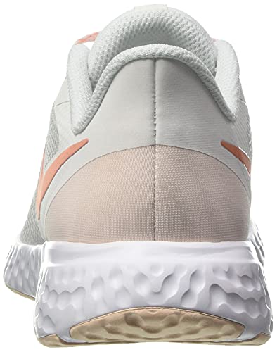 Nike Revolution 5 - Zapatillas Mujer, Blanco (Summit White Crimson Bliss Orange Pearl), 38 EU, Par