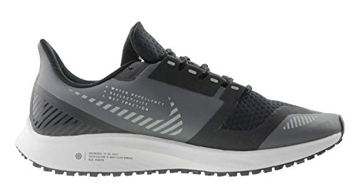 Nike W Air Zoom Pegasus 36 Shield, Zapatillas de Atletismo Mujer, Multicolor (Black/Black/Metallic Silver 001), 39 EU