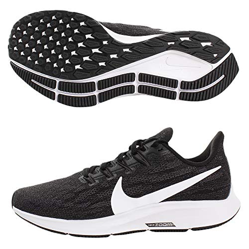 Nike W Air Zoom Pegasus 36 (W), Zapatillas de Running Mujer, Black/White/Thunder Grey, 41 EU