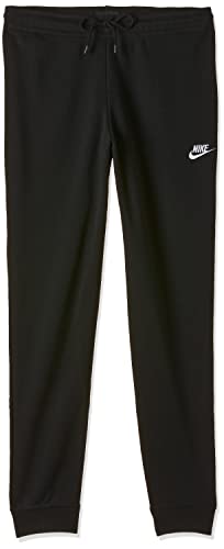 NIKE W NSW Essntl Pant Reg FLC Sport Trousers, Mujer, Black/(White), XL