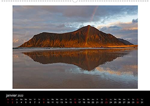 Norvège L'automne aux Lofoten (Premium, hochwertiger DIN A2 Wandkalender 2022, Kunstdruck in Hochglanz): Photographies de paysages des îles Lofoten, en Norvège. (Calendrier mensuel, 14 Pages )