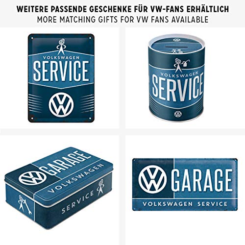 Nostalgic-Art VW Garage Placa Decorativa, Metal, Azul y Blanco, 20 x 30 cm