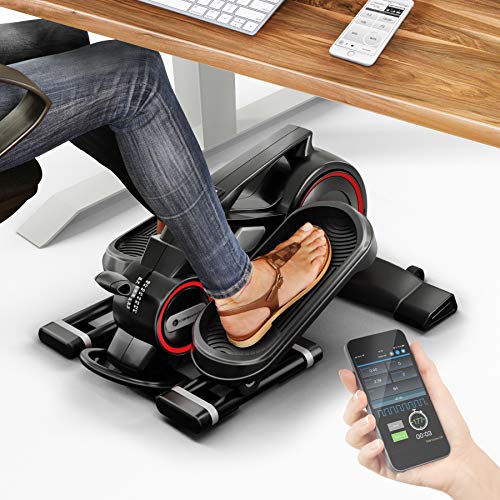 ¡Novedad de feria! Mini bicicleta estática con app - Stepper DFX100 - Elíptica para ejercicio en oficina & casa, salud laboral, no necesario escritorio ajustable en altura - Máquina de piernas