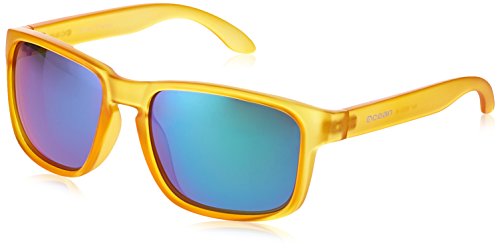 Ocean Sunglasses Blue Moon Gafas de Sol, Unisex, Amarillo (Amarillo Transparente/Verde revo), Talla Única