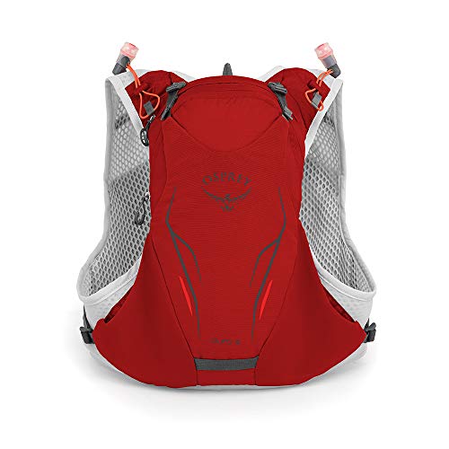 Osprey Duro 6 Unisex Running Hydration Pack with 2x 500ml Hydraulics™ Soft Flasks - Phoenix Red (M/L)