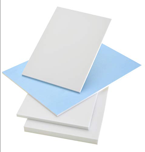 Panel Forex de PVC blanco con diferentes grosores y tamaños, alta calidad, ideal para impresión o revestimientos, ligero y resistente, antiarañazos – Placa de 3 mm de grosor, 20 x 30 cm