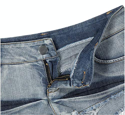 Pantalones Cortos Sexy Mujer Mini Shorts Jeans de Cintura Baja Playa Verano, Tamaño S Ref SJ6-4
