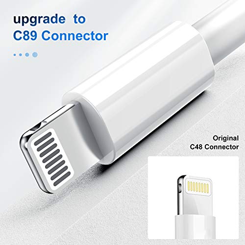 Paquete de 2 Cables de Carga para iPhone con certificación MFi de Apple de 3 m, Cable de Cable Apple Lightning a USB de 3 Metros para iPhone 11 / 11Pro / 11Max / X/XS/XR/XS MAX / 8/7/6 iPad 5S / SE