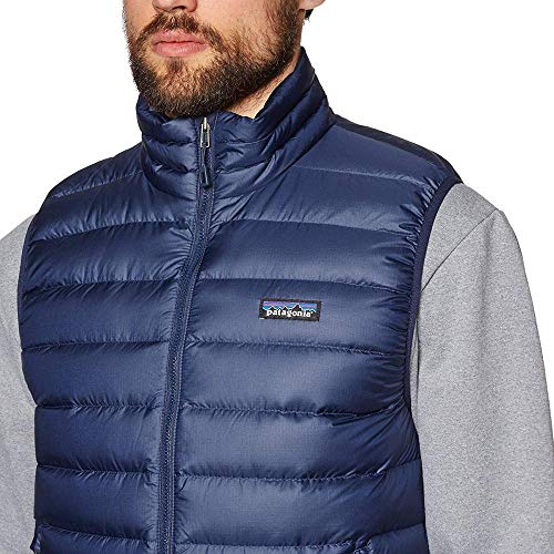 PATAGONIA M's Down Sweater Vest, Classic Navy w/Classic Navy, XS