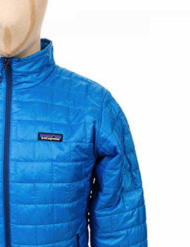 Patagonia M's Nano Puff Jkt Chaqueta, Hombre, Andes Blue w/Andes Blue, S