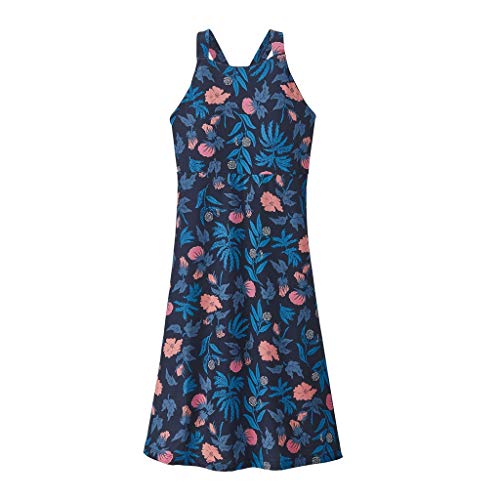 Patagonia W's Magnolia Spring Dress Vestido, Fiber Flora Multi Big: Joya Blue, XL para Mujer
