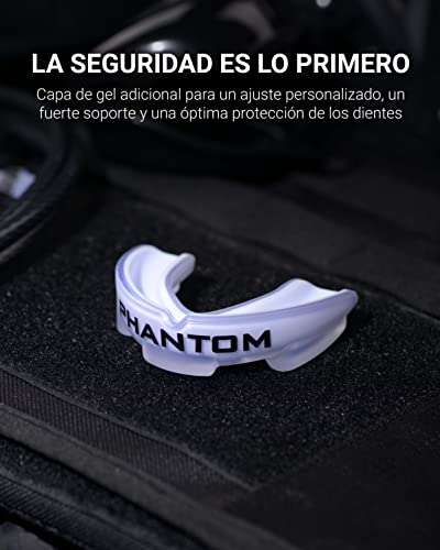 Phantom Athletics Protector bucal deportivo para deportes de lucha, boxeo, adultos, blanco
