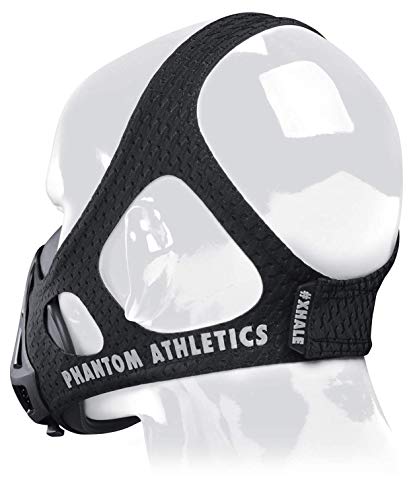 Phantom Athletics Training Mask - Aumente su Rendimiento en el Deporte - Negro - M
