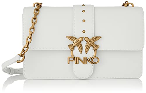 Pinko, Love Classic Icon Simply 14 cl para Mujer, Z14q_blanco+banco-antiguo Gold, Talla única