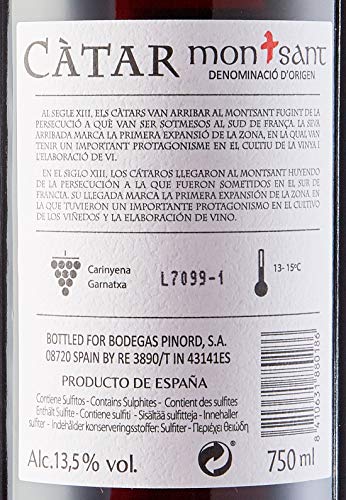 Pinord Vino Tinto Do Montsant - 3 botellas x 750 ml - Total: 2250 ml