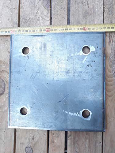 Placa de anclaje con taladros, 250x250 mm. en 10 mm. espesor