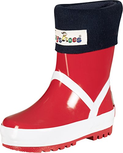 Playshoes Fleece-Stiefel-Socke, Calentadores Unisex Niños, Azul, 26/27 EU