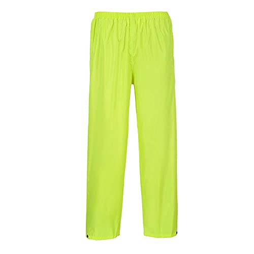 Portwest Pantalones para lluvia Classic Unisex, Color: Amarillo, Talla: 5XL, S441YER5XL
