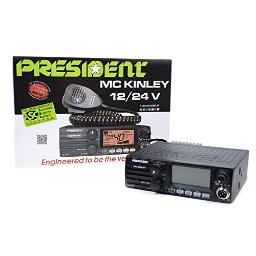 Président Radioaficionado MC Kinley ASC Am FM LSB, USB, SSB 40CH ANL NB Hi-Cut 12 / 24V