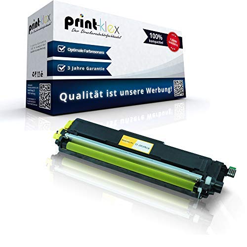 Print-Klex Office Line Serie - Cartucho de tóner compatible con Brother MFC-L 3700 Series MFC-L 3710 CW MFC-L 3730 CDN TN-243 Y TN243 Y TN243 Y TN247 TN-247Y TN-247Y TN 247 Y, color amarillo
