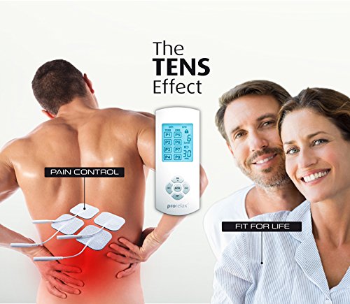 prorelax TENS/EMS Duo Comfort | aparato de electroestimulación | 2 terapias con un solo aparato | terapia natural contra el dolor crónico y para la musculación | con pantalla extra grande e iluminada