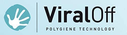 Protector bucal nasal, no requiere lavado permanente "ViralOff" reduce los patógenos en un 99% en 2 horas (S/M con trabillas, blanco)