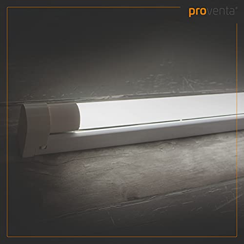 Proventa SlimLight Luminaria LED regleta 120 cm con tubo 18W 4000K blanco neutro