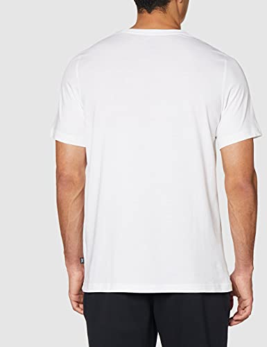 PUMA ESS Logo tee Camiseta, Hombre, White, S