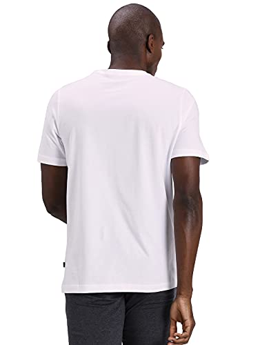 PUMA ESS Small Logo tee Camiseta, Hombre, White, L