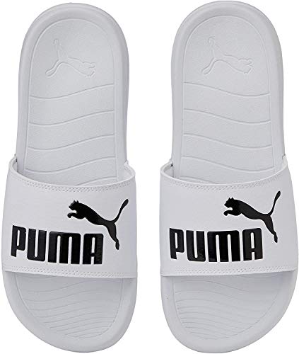 PUMA Popcat 20, Zapatos de Playa y Piscina, para Unisex adulto, Blanco (Puma White-Puma Black), 42 EU