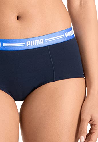 PUMA Women's Basic Mini Short Bóxer, Azul, S para Mujer