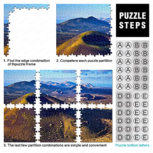 Puzzle 1000 Piezas Canarias Montaña Rompecabezas de Madera 75x50cm Desafío para Adultos Decoración del Hogar