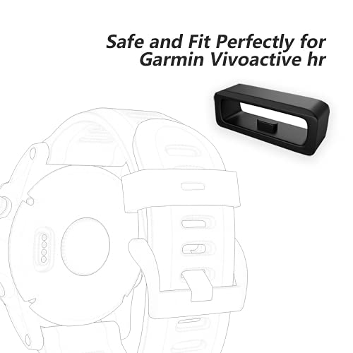 QAQHZW 12 STÜCKE Riemen Ersatzringe 20mm Gummi Uhrenarmband Schleife Silikon Uhrenarmband Halter Schwarzer Verschlussring Kompatibel für 22mm Riemen